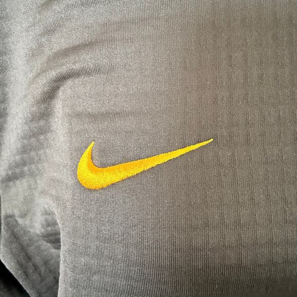 Nike LSU Tigers Black Tech Quilted Fleece Crewneck Sweatshirt S - Picture 3 of 9